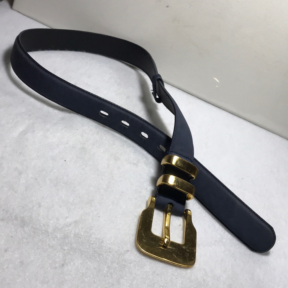 Fashion gold blue belt Sz S-M 29”